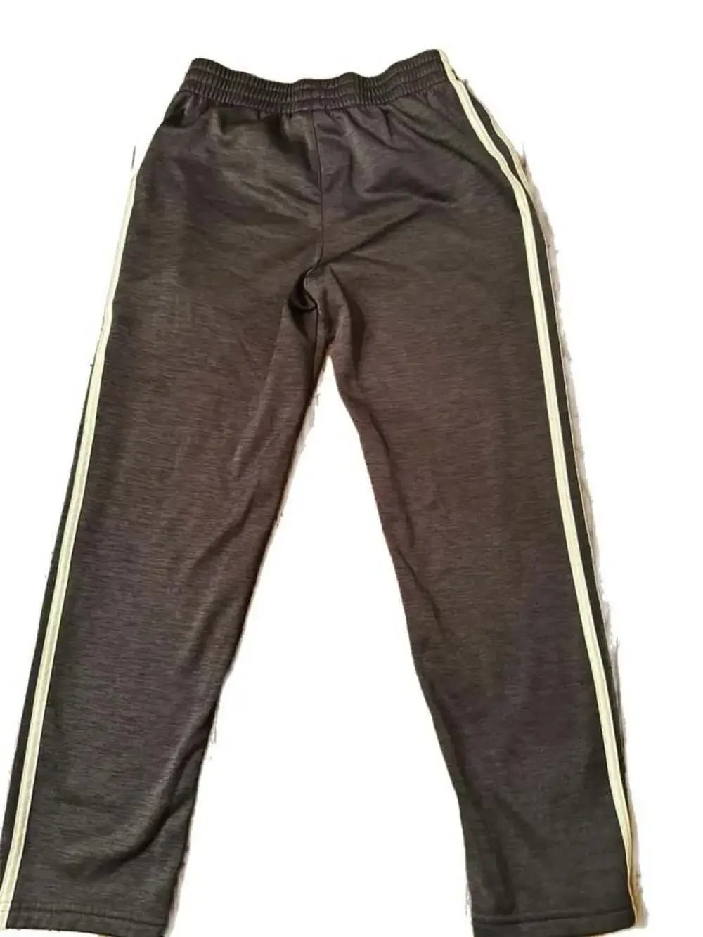 Adidas Boys' Heathered Three-Stripe Athletic Track Pants H836